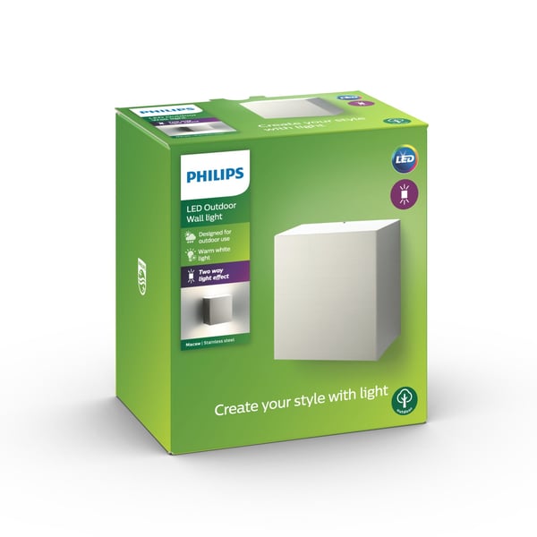 Philips myGarden Macaw vägglampa 3,2 W