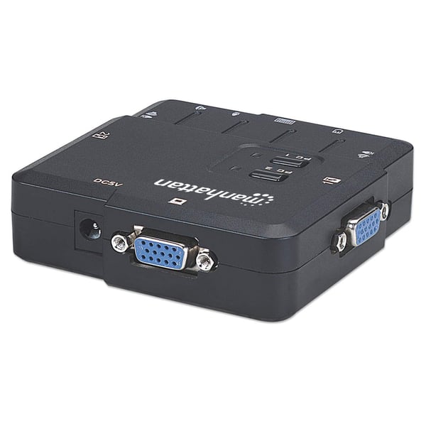 Manhattan 151252 KVM-switchar Svart