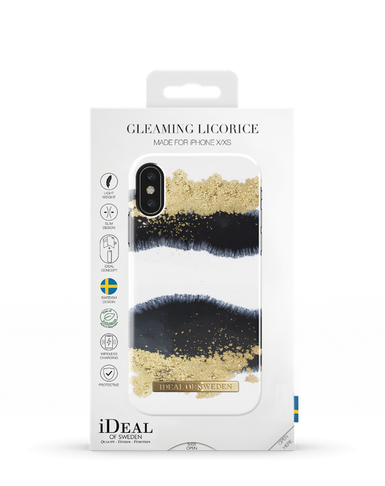 iDeal of Sweden IDFCSS19-IXS-122 mobiltelefonfodral 14,7 cm (5.8") Mobilskal Svart, Guld, Vit