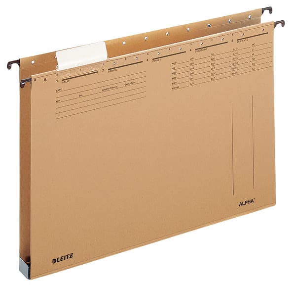 Leitz ALPHA hængemappe Pap A4 Brun