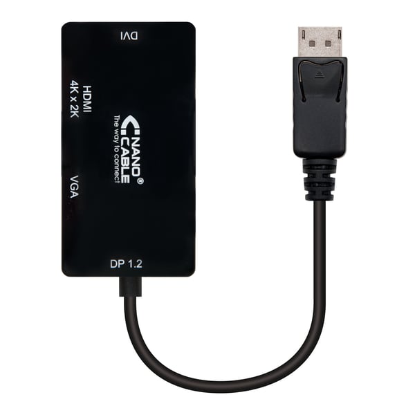 Nanocable 10.16.3301-BK videokabel adapter 0,15 m Sort