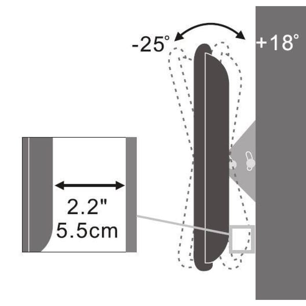 Techly ICA-LCD 109 tv-fäste 78,7 cm (31") Silver