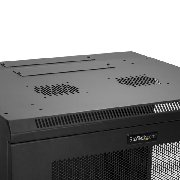 StarTech.com RK12WALHM stativ 12U Vægmonteret stativ Sort