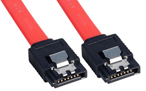 Lindy SATA Cable, 0.5m SATA-kabel 0,5 m Rød