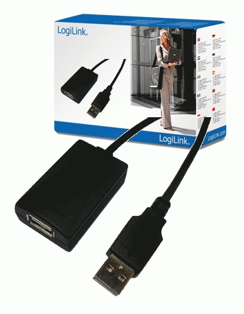 LogiLink USB 2.0 Repeater Cable - 5.0m USB-kaapeli 5 m USB A