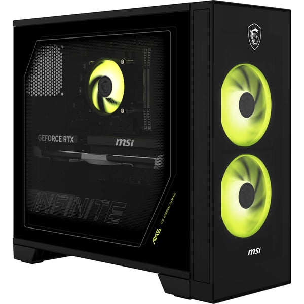 MSI MAG Infinite S AI 2NVL5-013EU Intel Core Ultra 5 225F 16 GB DDR5-SDRAM 1 TB SSD NVIDIA GeForce RTX 5060 Windows 11 Home Työpöytä PC Musta