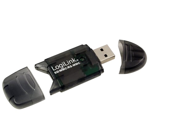 LogiLink Cardreader USB 2.0 Stick external for SD/MMC kortläsare Svart