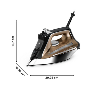 Rowenta DW8203D1 strykjärn Ångstrykjärn Microsteam 400 HD soleplate Svart, brons, Silver