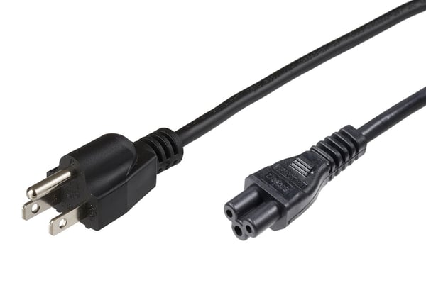 Microconnect PE110805 el-ledning Sort 0,5 m Strømstik type B C5 forbinder