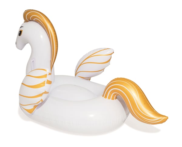 Bestway 41121 pool- och badmadrass Guld, Vit Vinyl Sittbadleksak