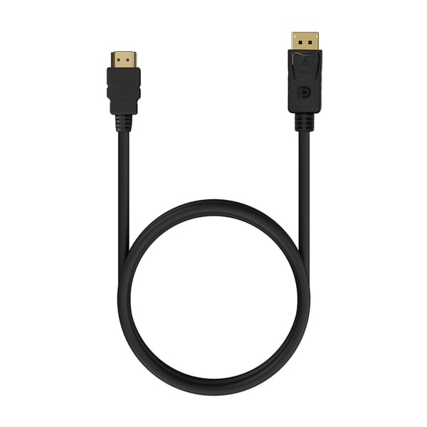 AISENS A125-0550 videokabeladapter 0,5 m DisplayPort HDMI Typ A (standard) Svart