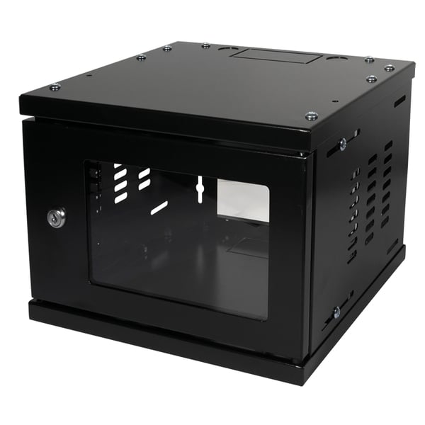 LogiLink W06Z33B stativ 4U Vægmonteret stativ Sort