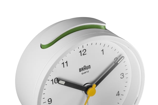 Braun BC12W vækkeur Quartz alarmur Hvid