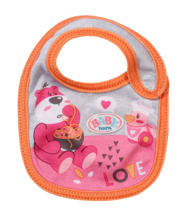 BABY born Bib 2 assorted Nuken ruokalappu