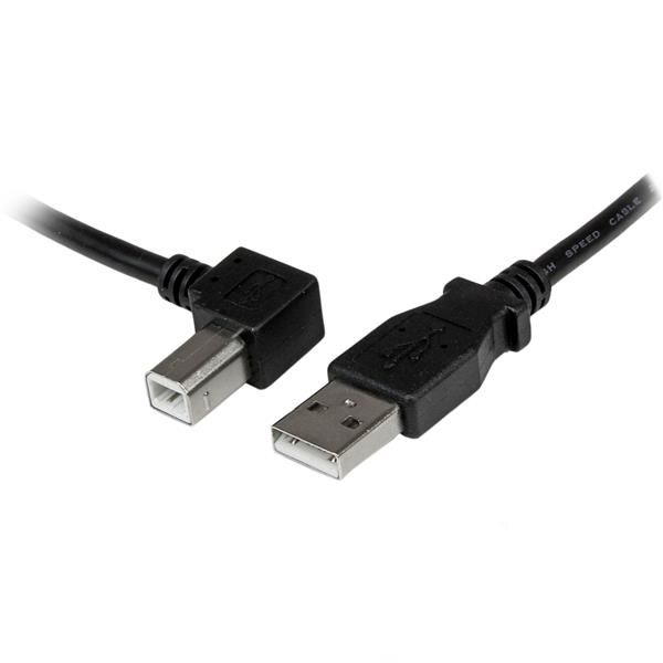 StarTech.com 3 m USB 2.0 A til B kabel venstrevinklet - H/H - USB-printerkabel - USB-kabel - USB T