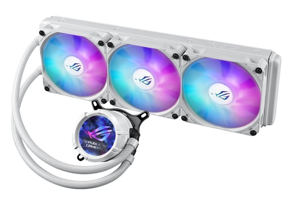 ASUS ROG Strix LC III 360 ARGB White Edition Suoritin All-in-one-nesteenjäähdytin 12 cm Valkoinen