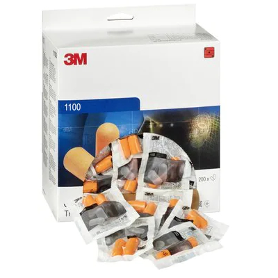 3M 7100100637 korvatulppa Kertakäyttökorvatulppa Oranssi 200 kpl
