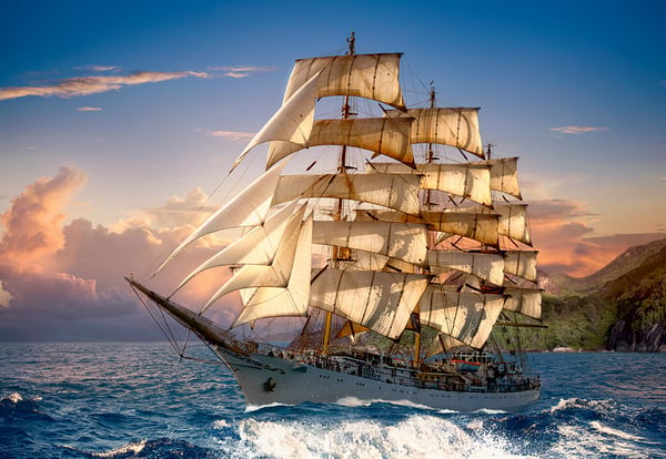 Castorland Sailing at Sunset 1500 pcs Puslespil 1500 stk Skibe