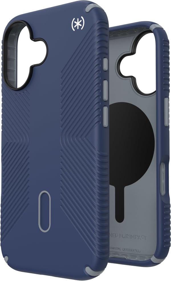 Speck Presidio2 Grip ClickLock & MagSafe til iPhone 16 marineblå