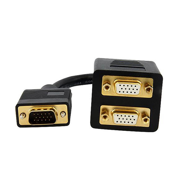 StarTech.com 30 cm VGA till 2x VGA-videosplitterkabel – M/F