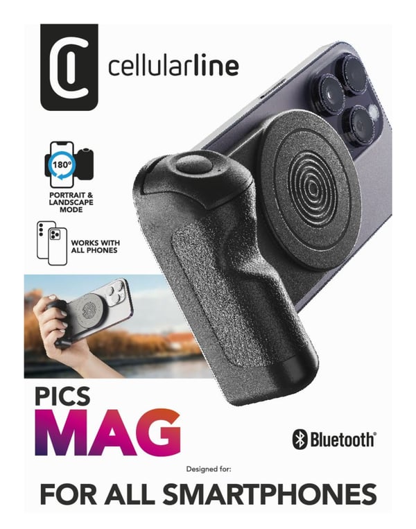 Cellularline 8018080469237 selfiestang Smartphone Sort