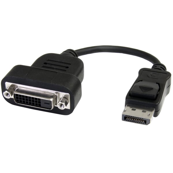 StarTech.com DP2DVIS videokabel adapter 0,2 m DisplayPort DVI-D Sort StarTech.com DP2DVIS videokabel adapter 0,2 m DisplayPort DVI-D Sort