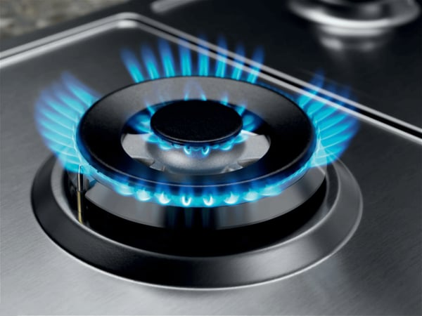 Electrolux KGS7536SX Svart, Rostfritt stål Inbyggd 75 cm Gas 5 zone(s)