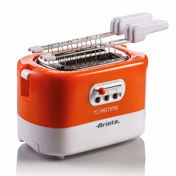 Ariete 0159/00 9 2 skivor 700 W Orange, Vit