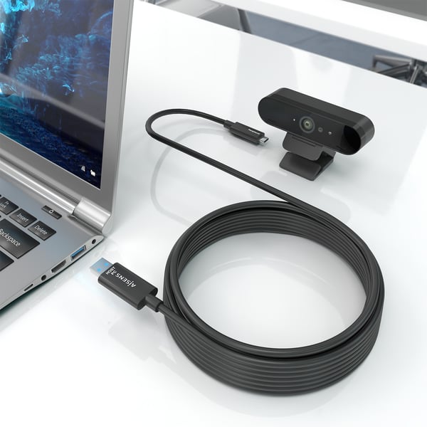 AISENS A157-0926 USB-kabel USB 3.2 Gen 2 (3.1 Gen 2) 25 m 2 x USB A USB C 10 Gbit/sek. Sort