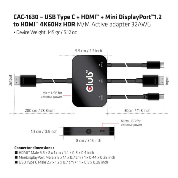 CLUB3D cac-1630 HDMI