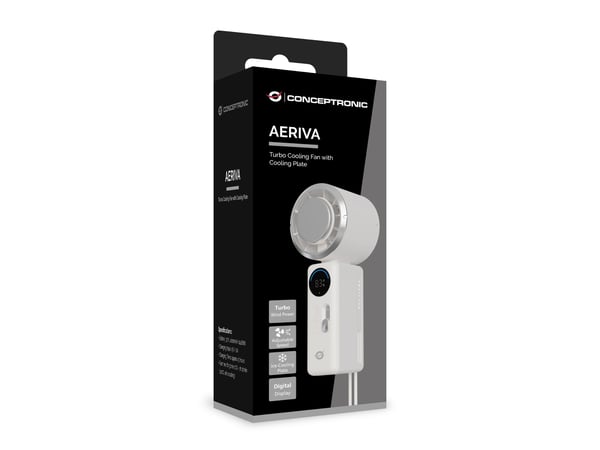 Conceptronic AERIVA03C personlig håndholdt spray & blæser Cremefarvet Håndholdt ventilator