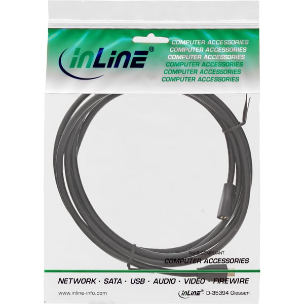 InLine 32720P USB-kabel USB 2.0 2 m Micro-USB B 0,48 Gbit/sek. Sort