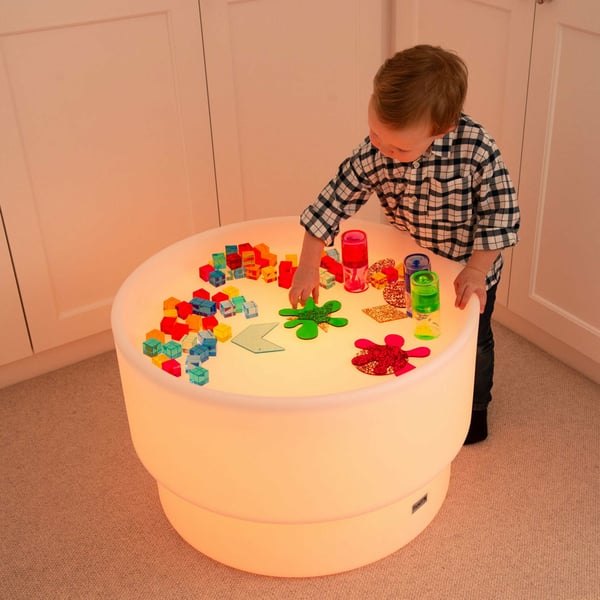 Tickit Sensory Mood Discovery Table natlys til baby Fritstående Hvid