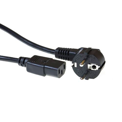 ACT AK5015 strömkablar Svart 2 m CEE7/7 C13 coupler
