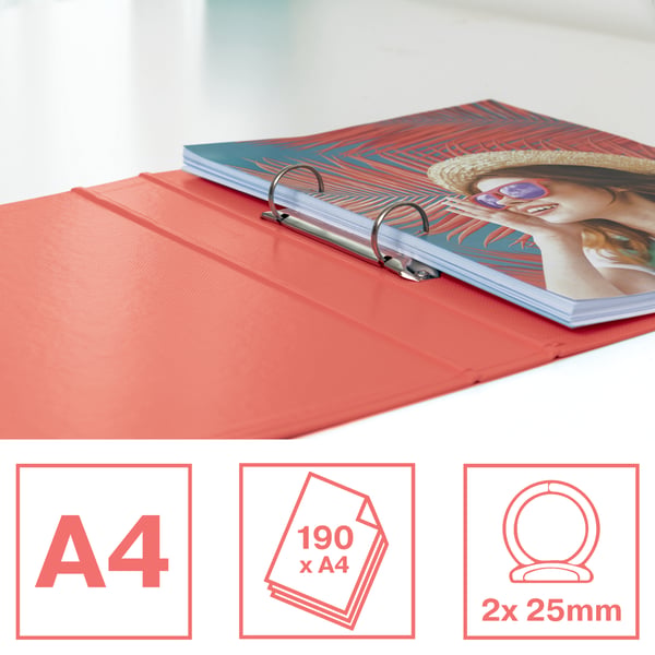 Esselte Colour'Breeze rengaskansio PP A4 2RR/25mm