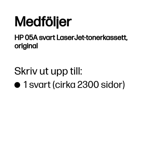 HP 05A svart LaserJet-tonerkassett, original