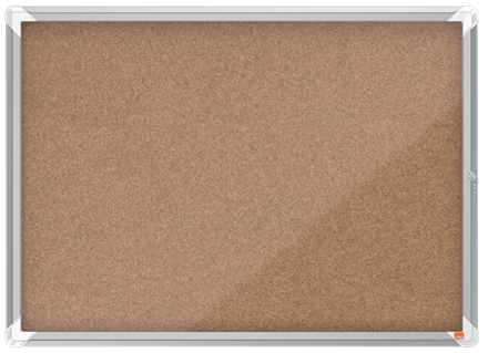 Nobo Premium Plus Kork Låsbar Anslagstavla 8xA4