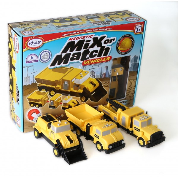 Popular Playthings Mix or Match Vehicles Construction