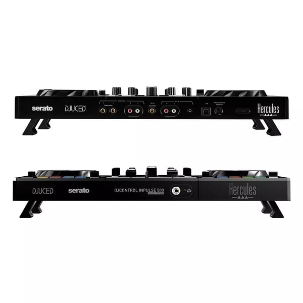 Hercules DJControl Inpulse 500 Digital Vinyl System (DVS) scratcher Sort, Sølv