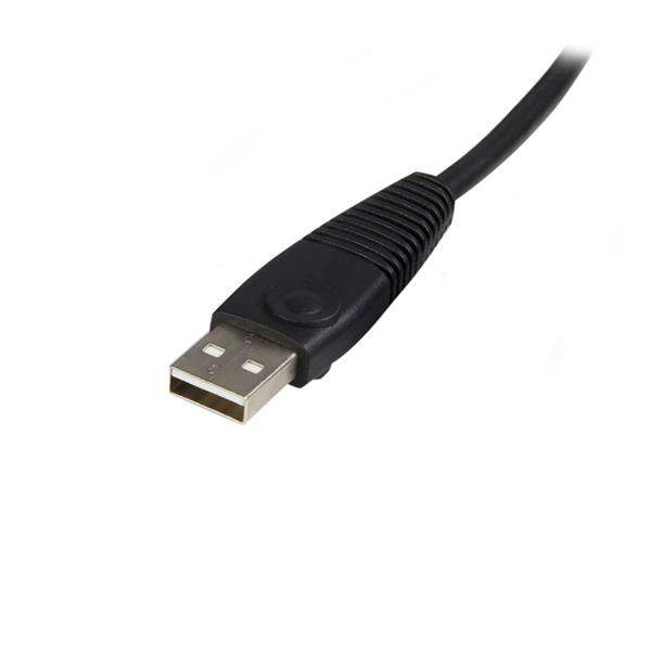 StarTech.com SVUSB2N1_15 KVM-kabel Sort 4,57 m