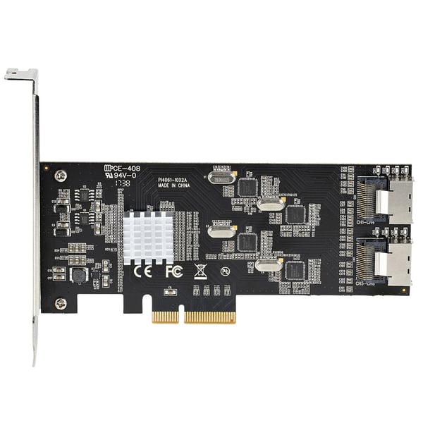 StarTech.com SATA PCIe-kontroller 8 portar - 6 Gbit/s PCI Express SATA-adapter - SATA PCIe-gränssnitt