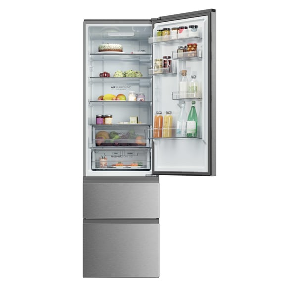 Haier 3D 60 Series 3 HTR3620CNMG Fritstående 414 L Sølv
