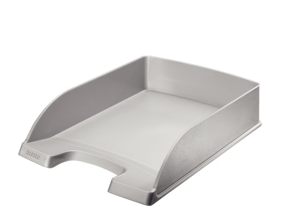 Leitz Plus Briefkorb Polystyrol Sølv