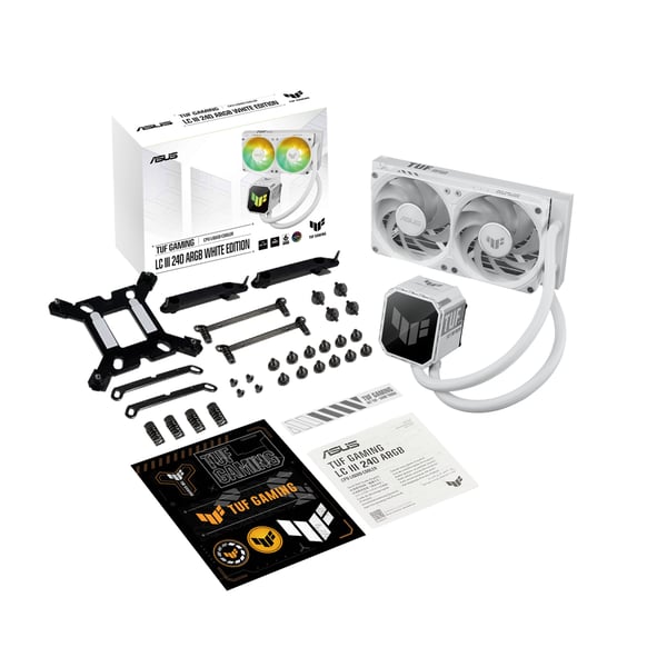 ASUS TUF Gaming LC III 240 ARGB White Edition Suoritin All-in-one-nesteenjäähdytin 12 cm Valkoinen