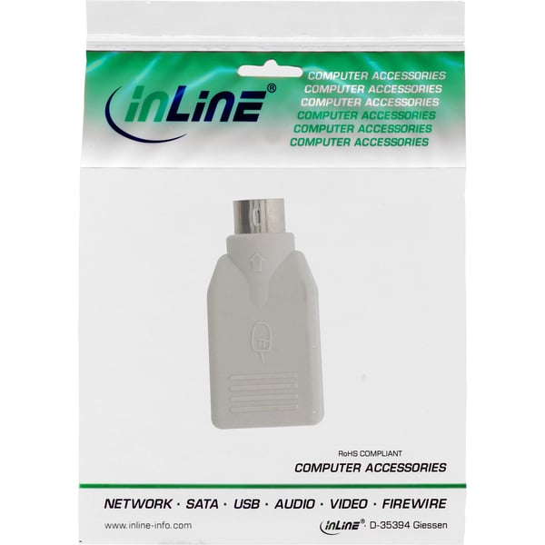 InLine 33103 kabel kønsskifter PS/2 male USB A Beige