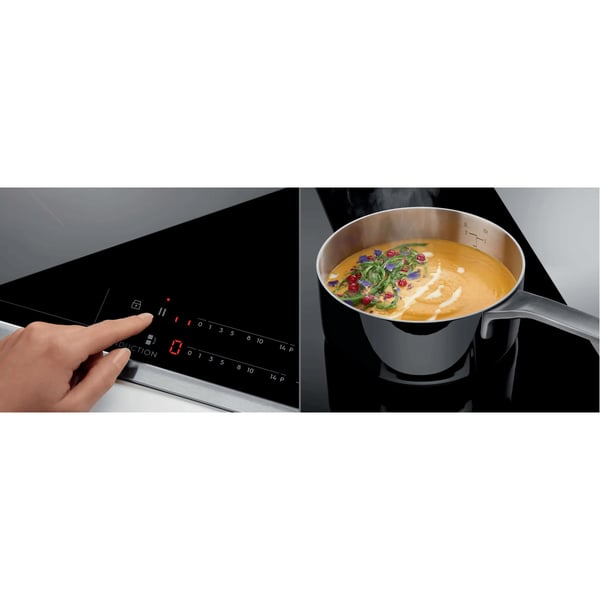 Electrolux EIT81443 Sort Indbygget 80 cm Zone induktionskogeplade 4 zone(s)
