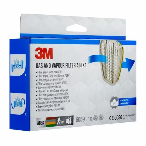 3M 7100141697 Gas & damppatron 2 stk