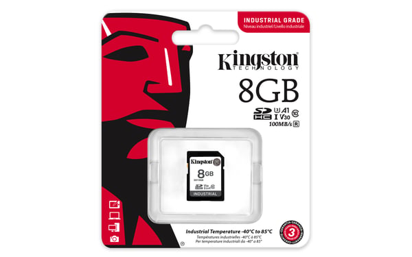 Kingston Technology Industrial 8 GB SDXC UHS-I Klass 10