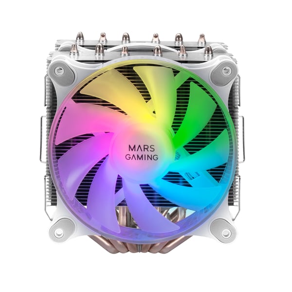 Mars Gaming MCPU-XT Processor Allt-i-ett vätskekylare 12 cm Vit 1 styck