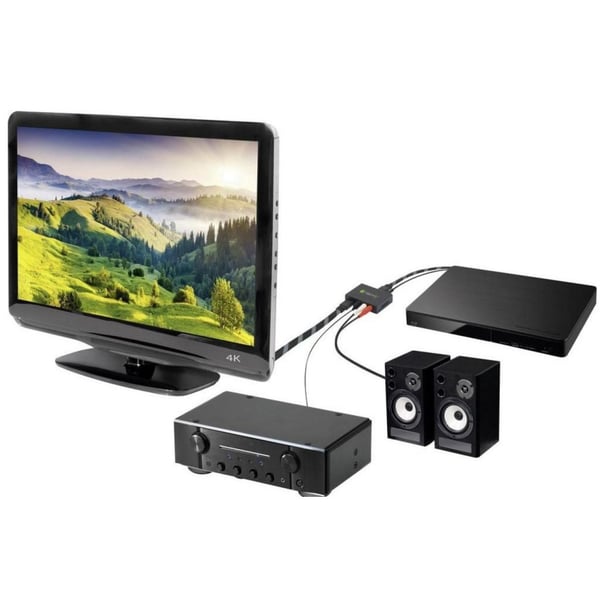 Techly IDATA HDMI-EA äänimuunnin Musta